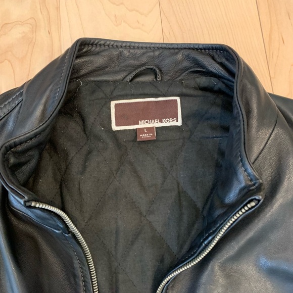 Michael Kors Leather Jacket - Picture 2 of 3